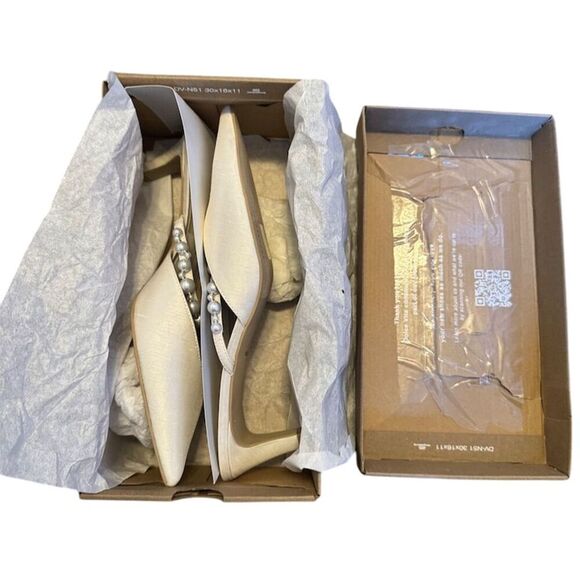 Dolce Vita Kanika Pearl Heels Ivory Stiletto Pumps Size 9.5 - Picture 13 of 14